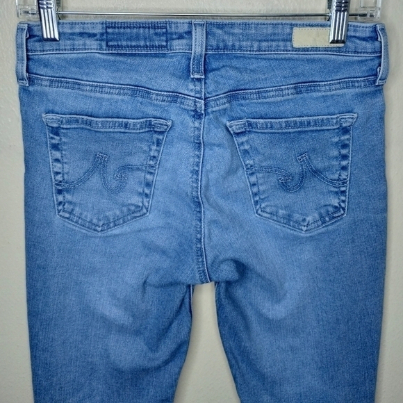 AG ADRIANO GOLDSCHMIED Women's 26x28 Jeans Legging Ankle Skinny USA DISTRESSED - Picture 2 of 10